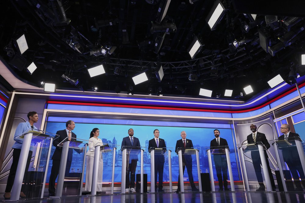 A photo of the NYC Democratic candidates for mayor.
