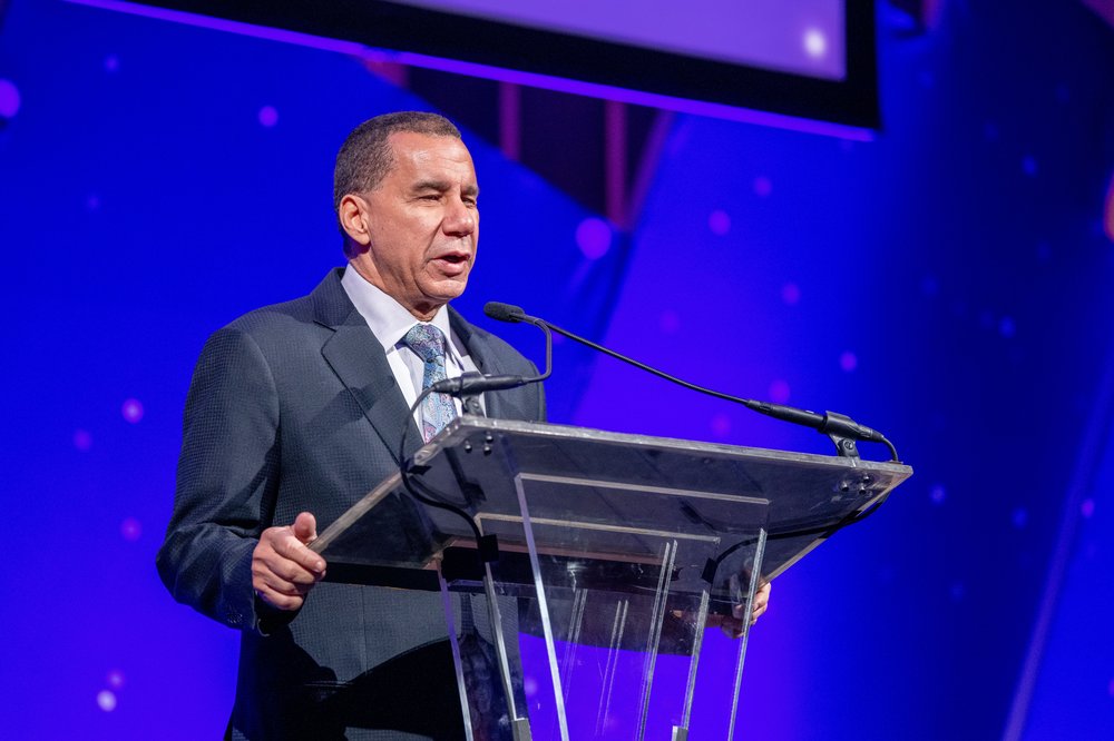A photo of former Gov. David Paterson