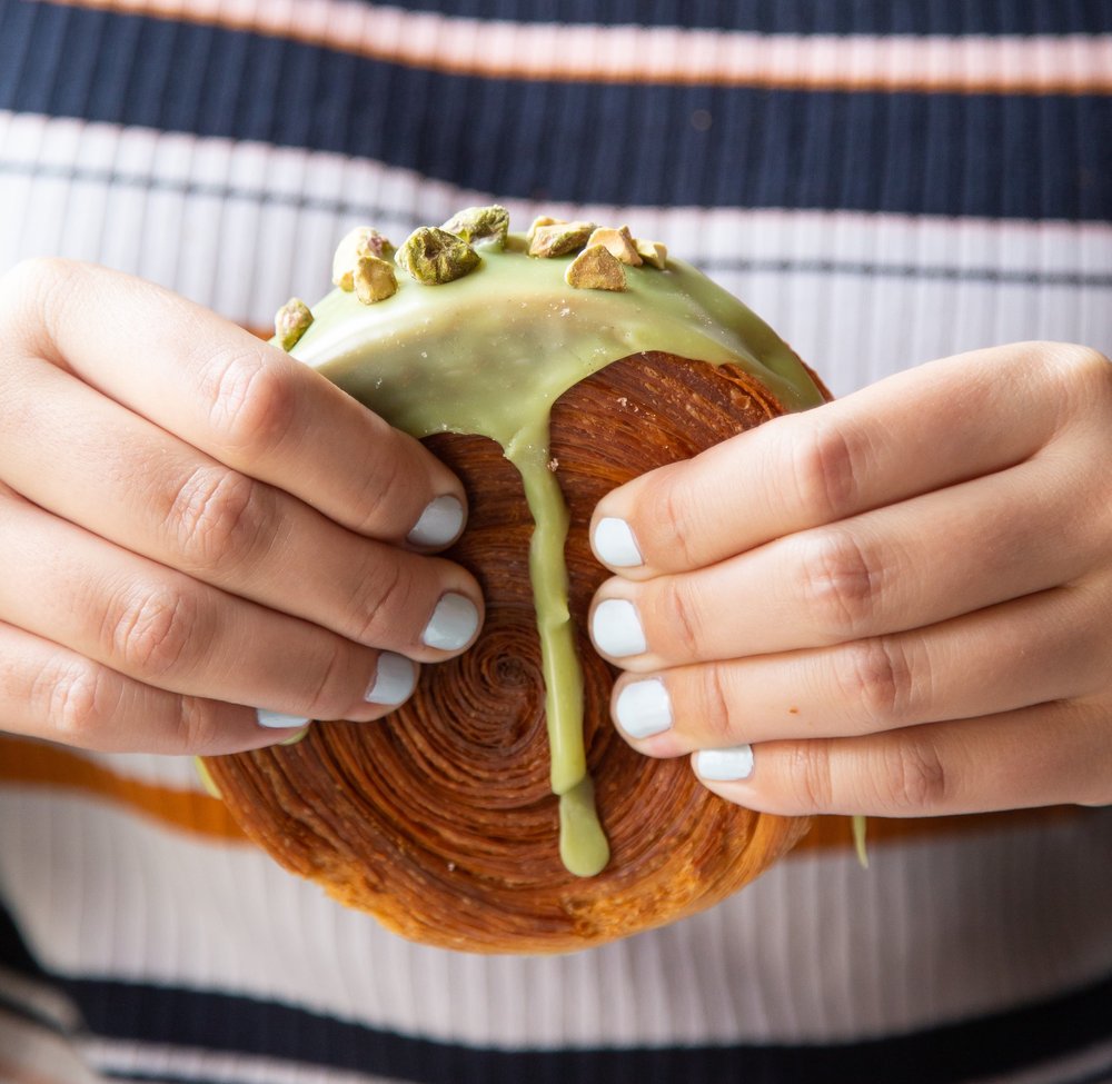 picture of a spiral croissant