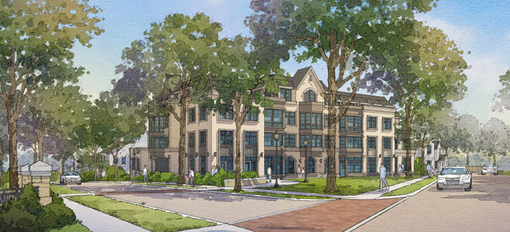 An artist's rendering of the proposed development.