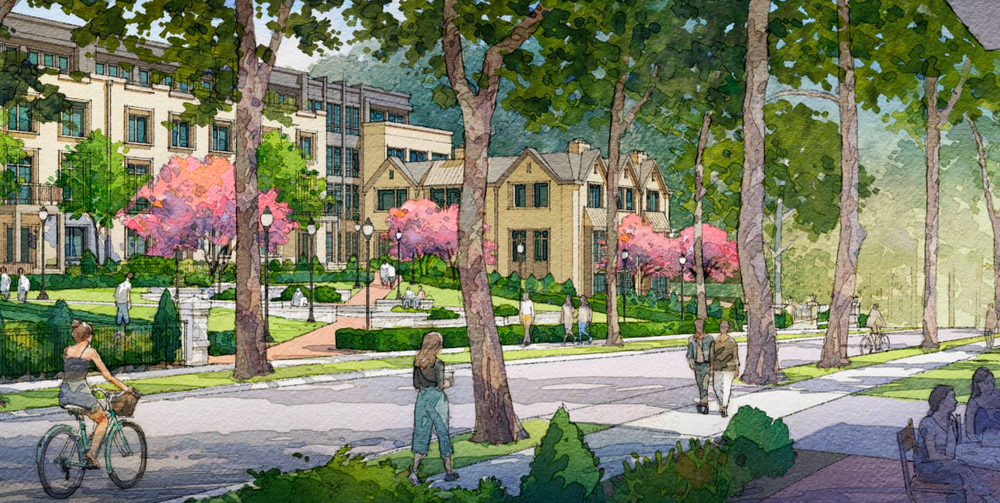An artist's rendering of the proposed development.