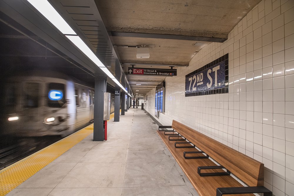 The 72nd Street subway station on the B and C lines seen in 2018.