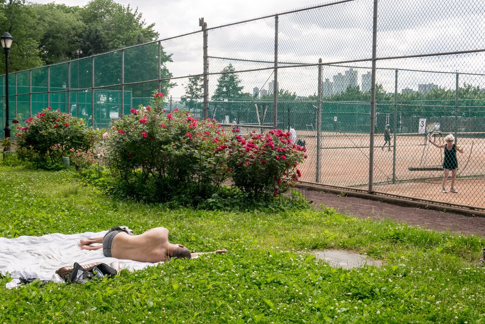 The tennis courts near 96th Street