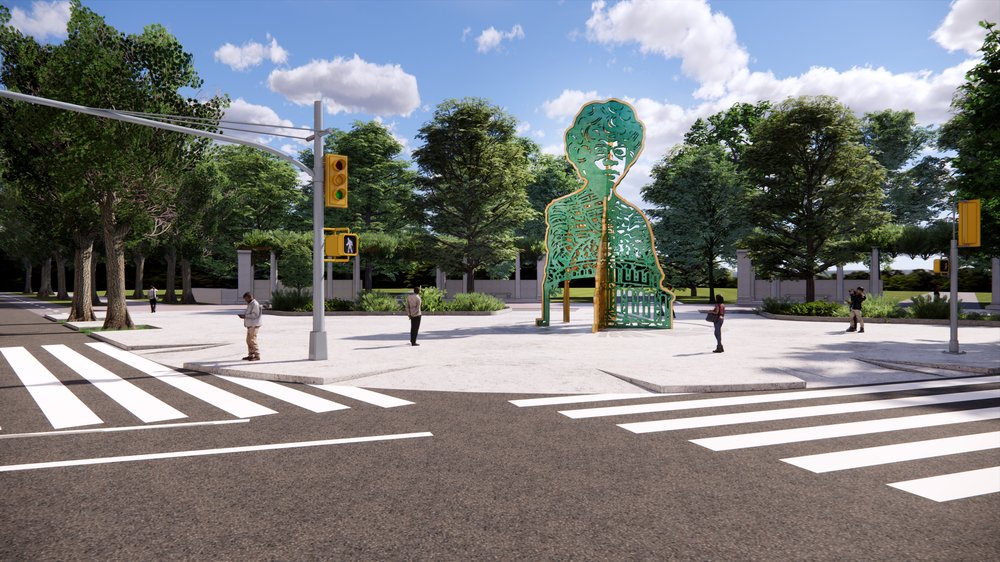 The statue is expected to be installed in 2025.