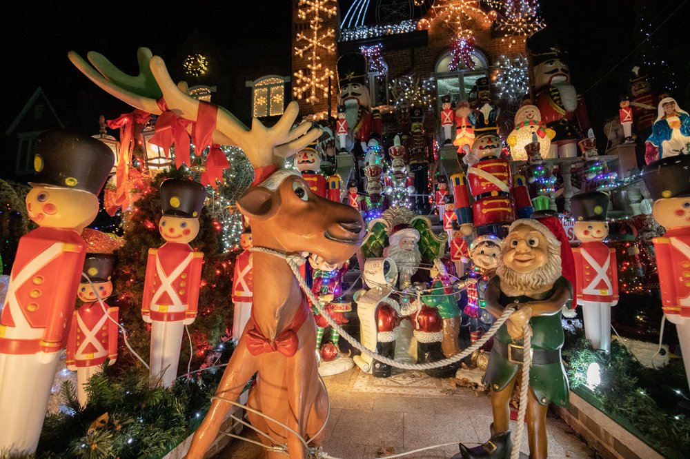 A photo of Dyker Heights lights 2021
