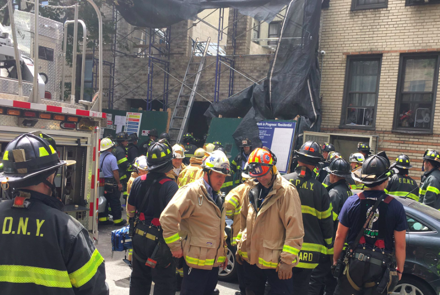 Building collapse in Bronx