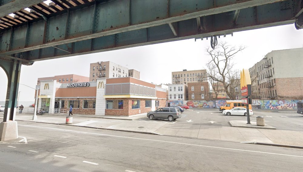 The McDonald's at 2516 White Plains Rd. in the Bronx where police say two boys were shot and injured on July 6, 2024.