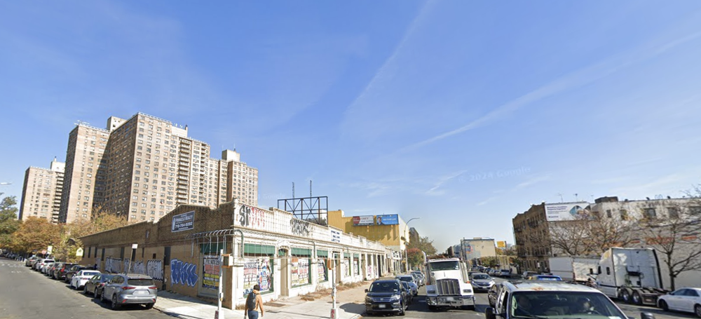 An image of the site where developers want to build housing and retail.