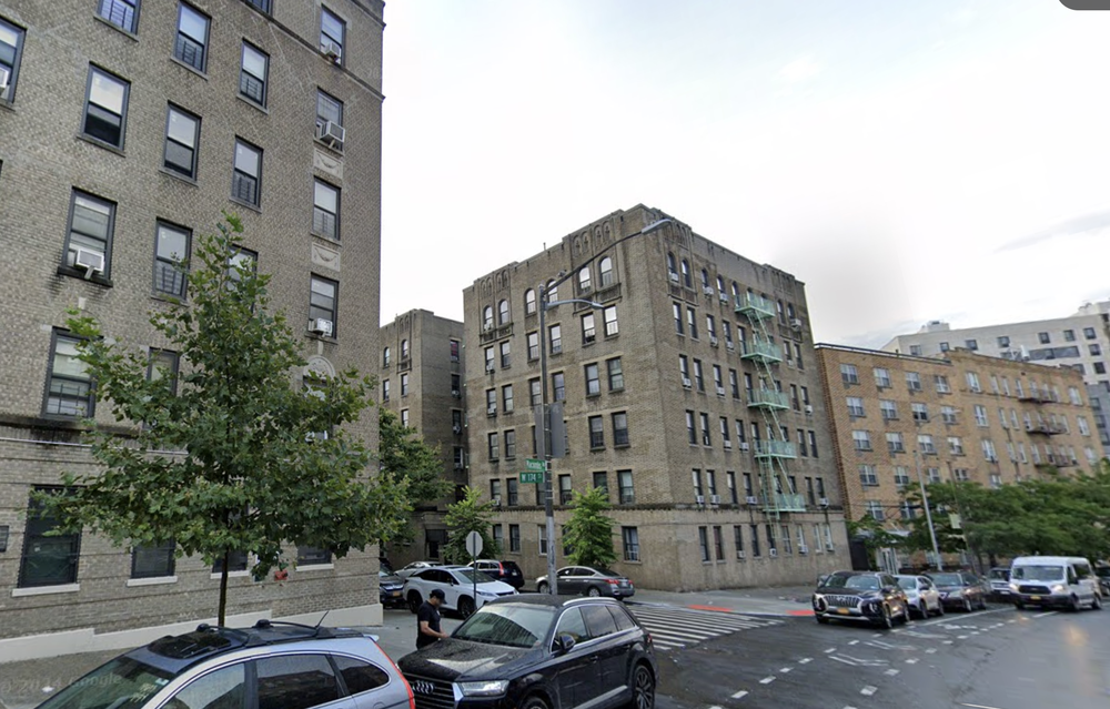 A Google Maps image of 174th Street and Macombs Road where a woman was fatally struck crossing the road, according to police.