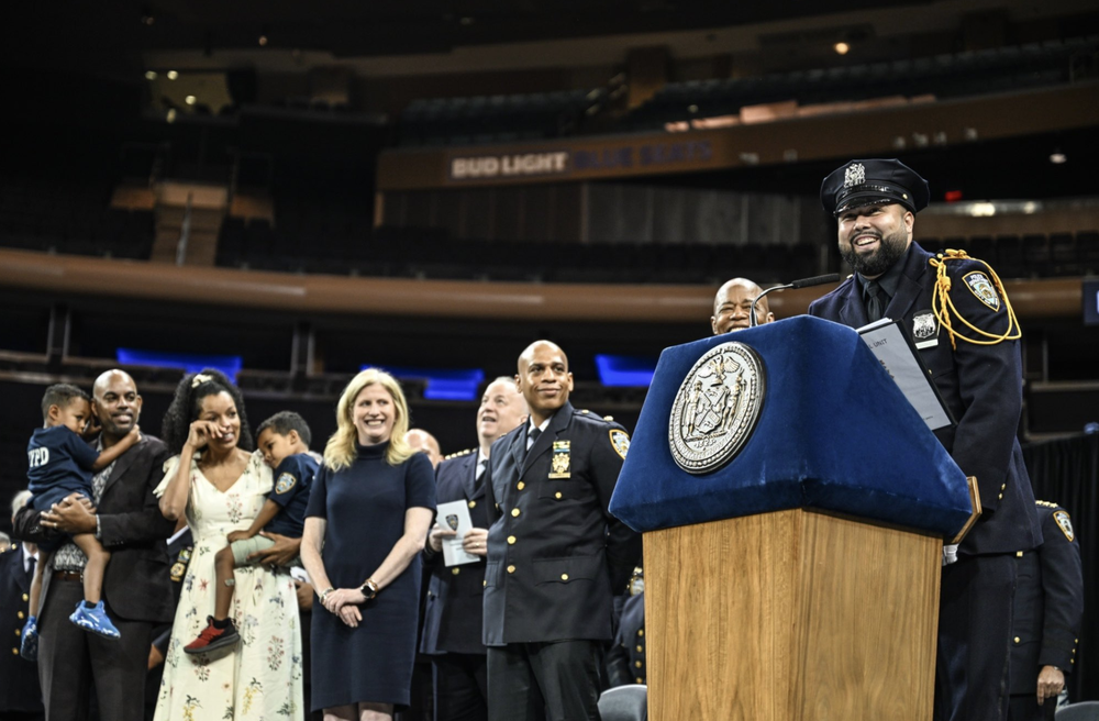 A photo from this week's NYPD academy graduation.