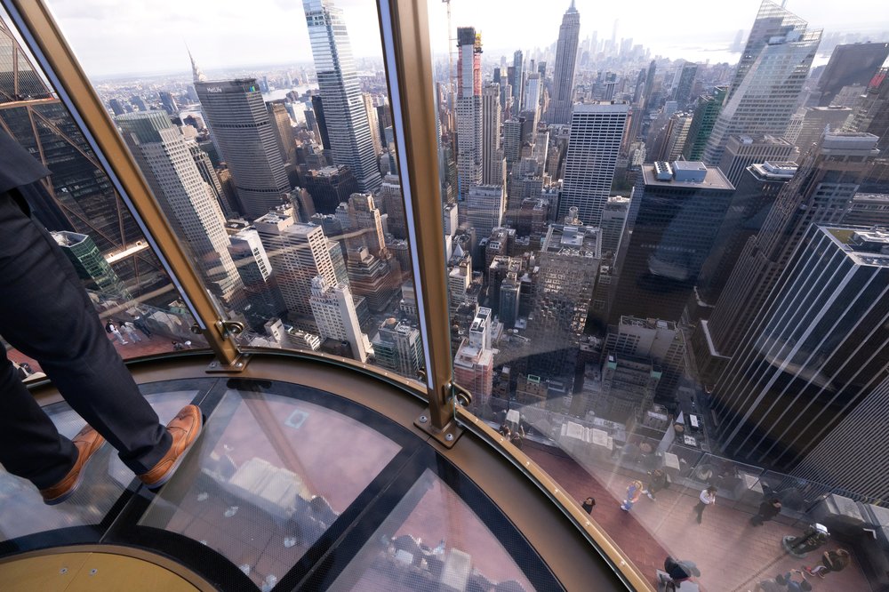 The view from above of New York City, from Skylift at Top of the Rock Observation Deck.