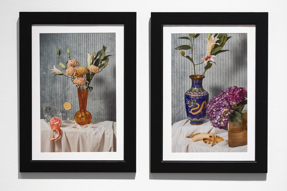 Two of the works in the most recent Christie's staff art show, both by by Ezekiel Williams