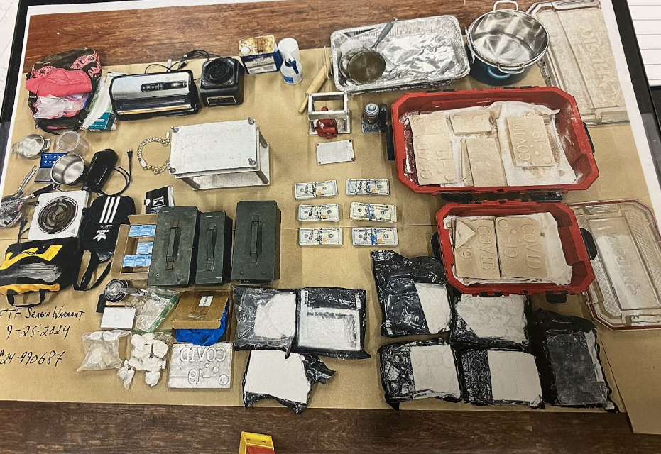 Evidence seized in the case.