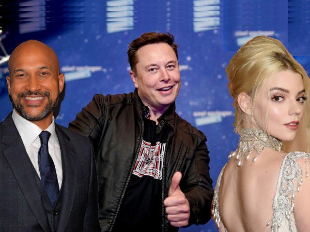 A photo of Keegan-Michael Key, Elon Musk and Anya Taylor-Joy