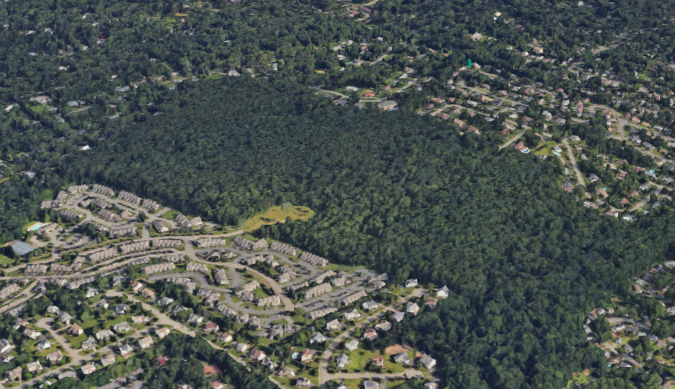 Aerial image of an area in West Orange, NJ