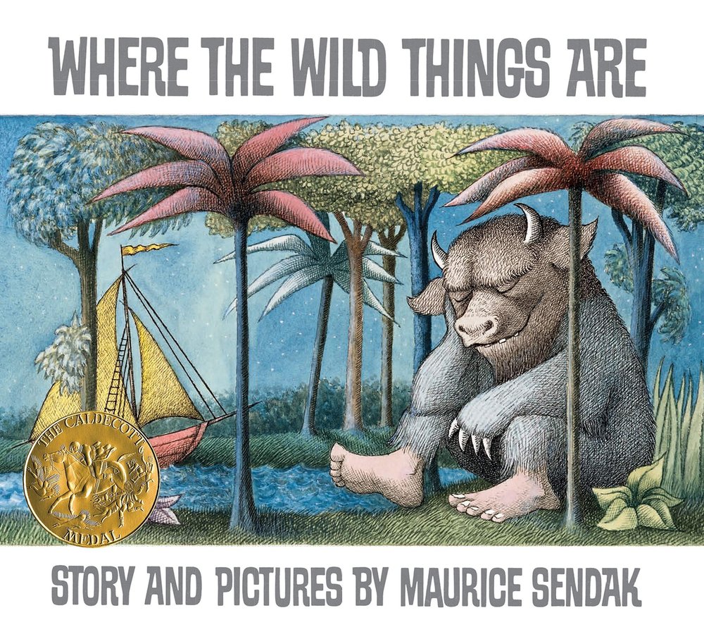 a cover of the book "Where the Wild Things Are" by Maurice Sendak