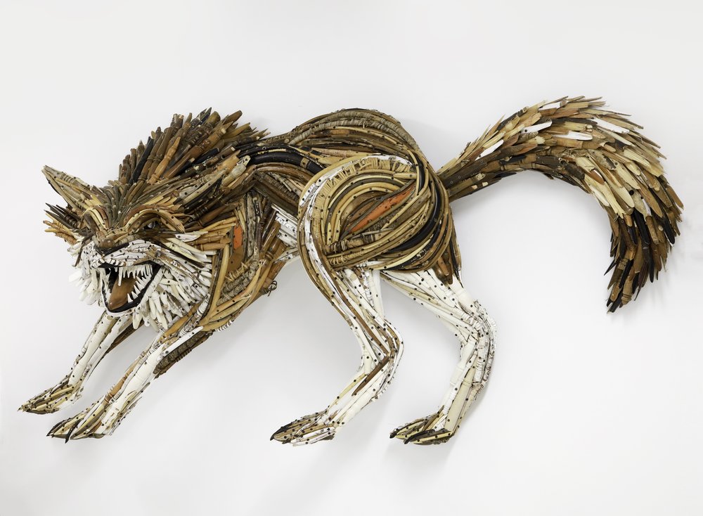 An artwork of a wolf.