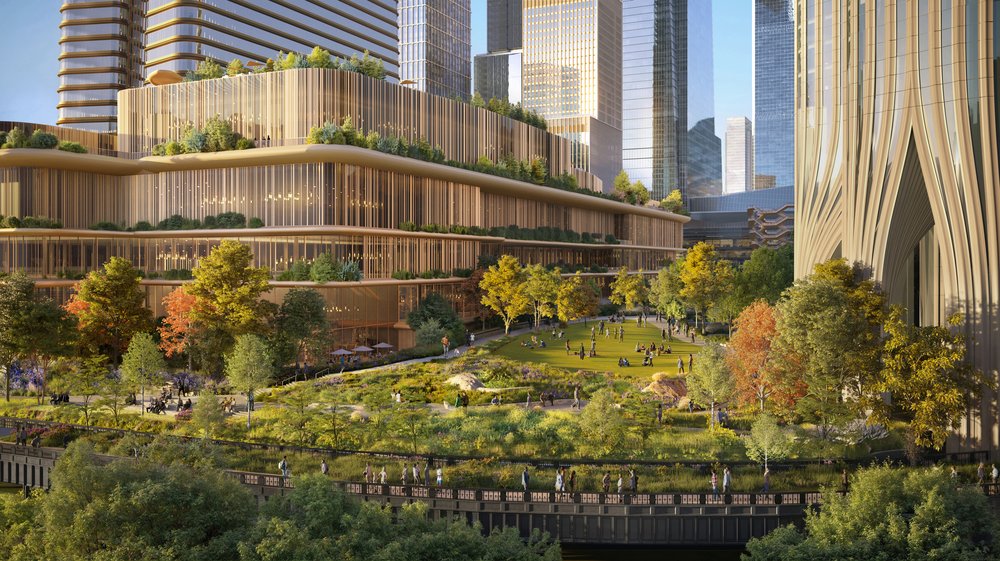 Rendering of the proposed Wynn New York City casino and resort development at Hudson Yards in Manhattan.
