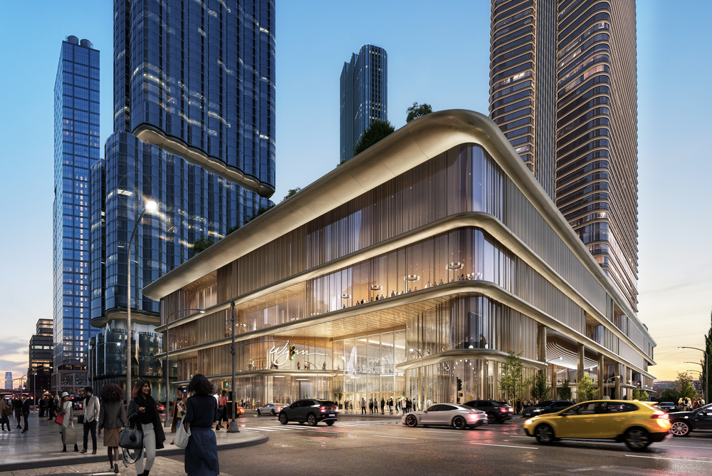 Rendering of the proposed Wynn New York City casino and resort development at Hudson Yards in Manhattan.