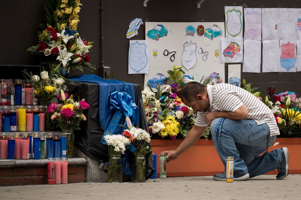 a175dd6d4gettyimages-809806250-jpg.jpeg Outside the 46th Precinct on July 6, 2017 (Getty Images)