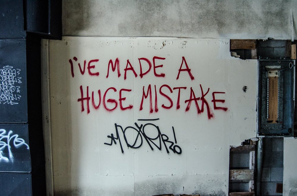 I've made a huge mistake.