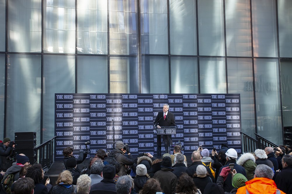 a6887bc1cimg_1759-jpg.jpeg Mayor Bill de Blasio at the ribbon cutting earlier this week <br>(Jake Dobkin / Gothamist)