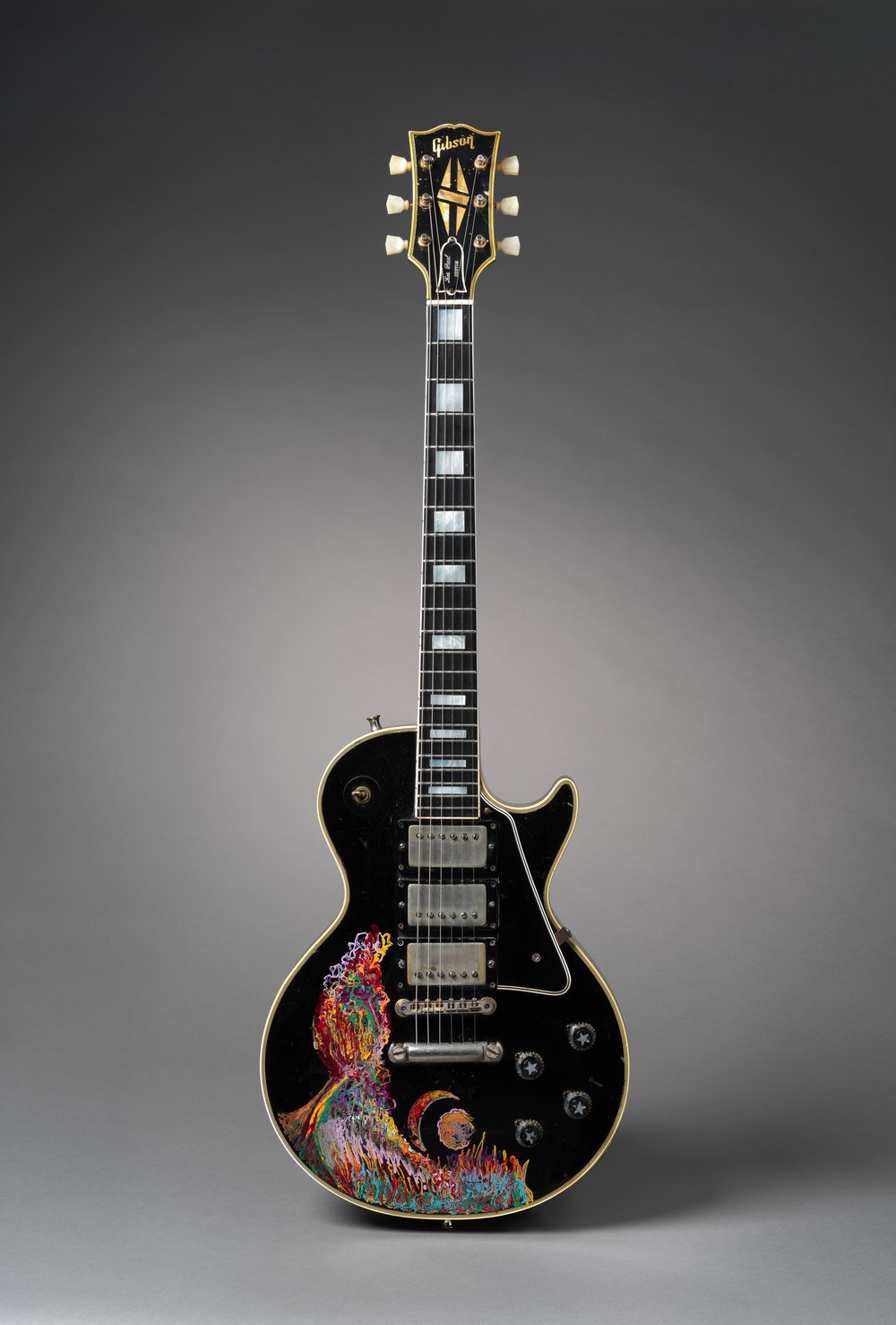 af9449cd1keith-richards-les-paul-custom-jpg.jpeg Keith Richards played and painted this Les Paul Custom electric guitar during the Rolling Stones’ "Beggar’s Banquet" sessions in 1968.