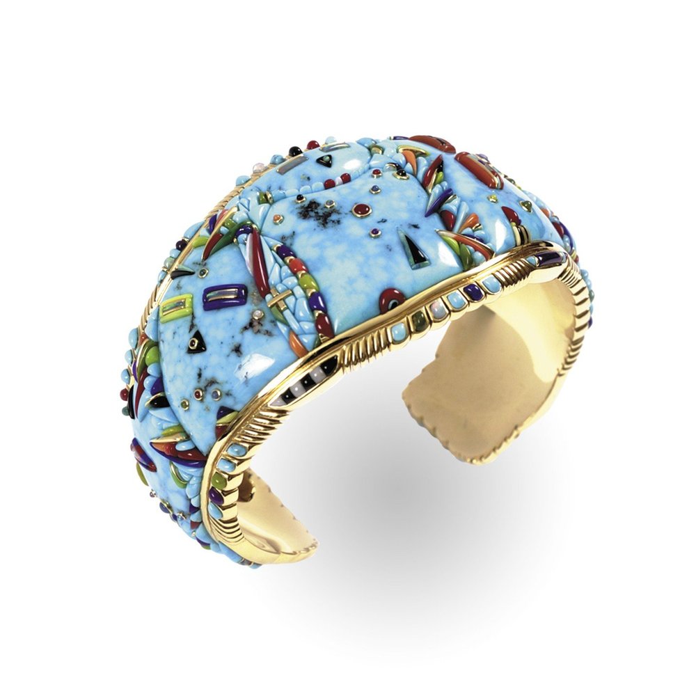 b35764699.jpeg Blessing bracelet by Raymond Yazzie<br/>