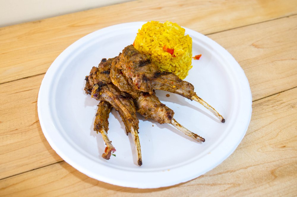 b50ead30eperi-13-jpg.jpeg Four Piece Lamb Chops ($14.99) with Peri Peri Rice ($2.99)<br/>