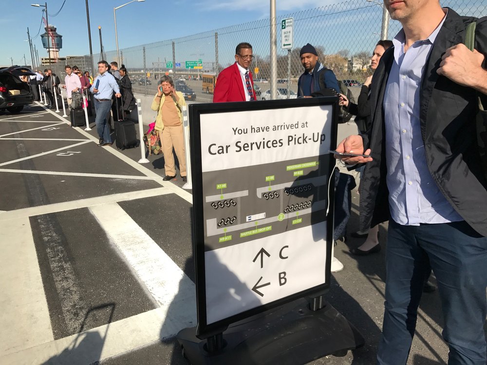 b6c8a5f44img_4006-jpg.jpeg In the "for hire" car service pick-up lot at LaGuardia Airport on April 4, 2017<br>