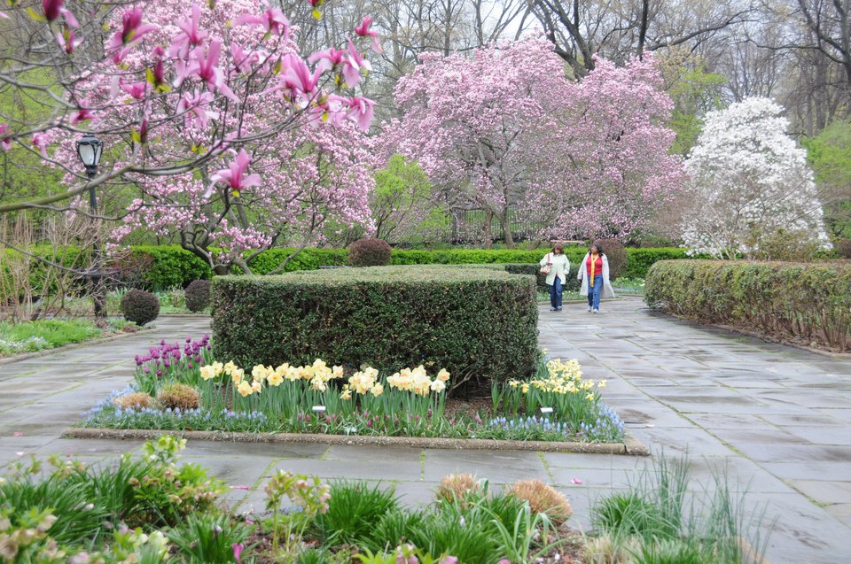 Conservatory Garden, present day. (Courtesy of the Central Park Conservancy)