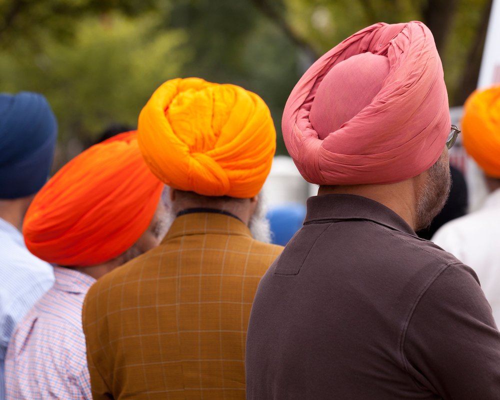 Sikh men wearing dastar, USA, 2013. Courtesy B Christopher / Alamy Stock Photo
