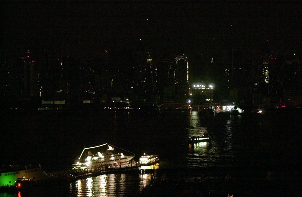 NYC as viewed from Weehawken, NJ on August 14, 2003 ( Mitch Jacobson / EPA/Shutterstock)