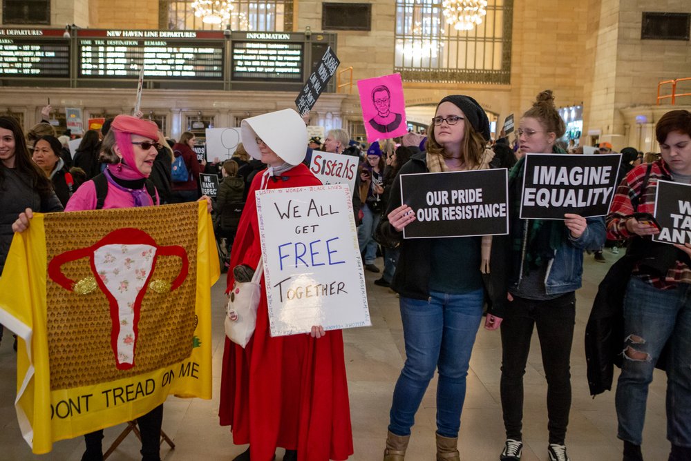 At the Non-March for Disabled Women in Grand Central Terminal (<a href="https://www.gretchenrobinette.com/">Gretchen Robinette</a> / Gothamist)