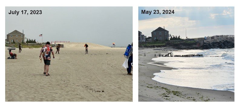 The Army Corps of Engineers dumped 360,000 cubic yards of sand at Jacob Riis Beach last year, but most of it has since washed away.