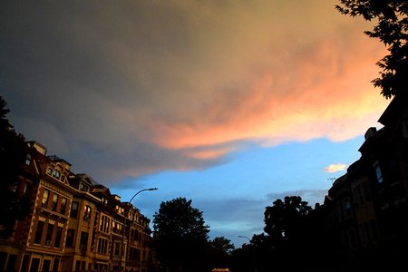 Last night's sunset in Brooklyn