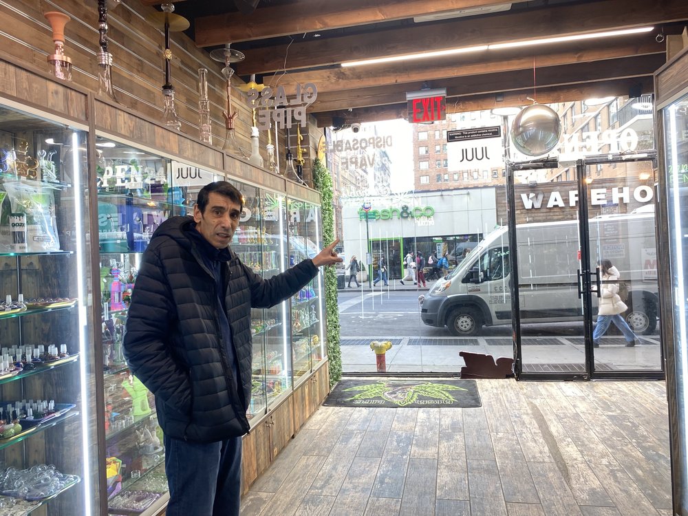 An employee of the smoke shop on 736 Broadway said he has tried to obtain a cannabis license for over a year