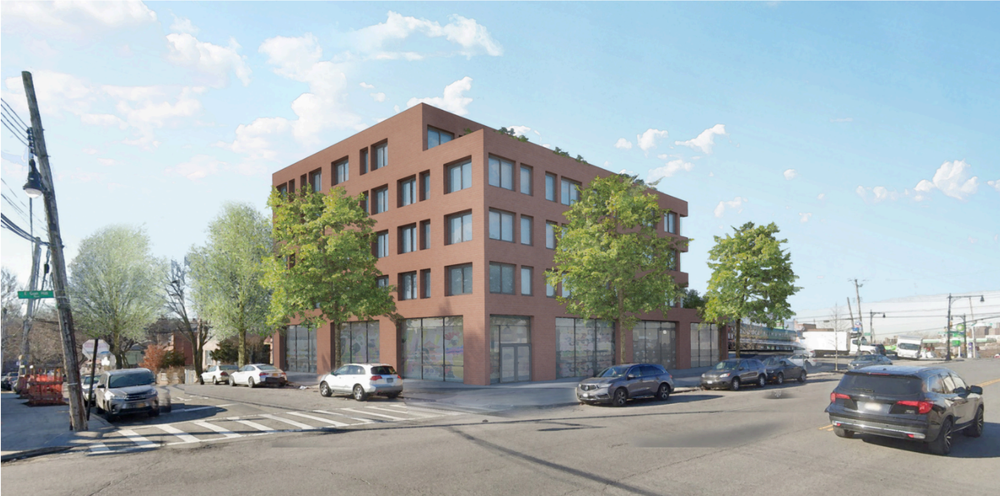 Housing that could be built in the Pelham section of the Bronx under the mayor's plan.