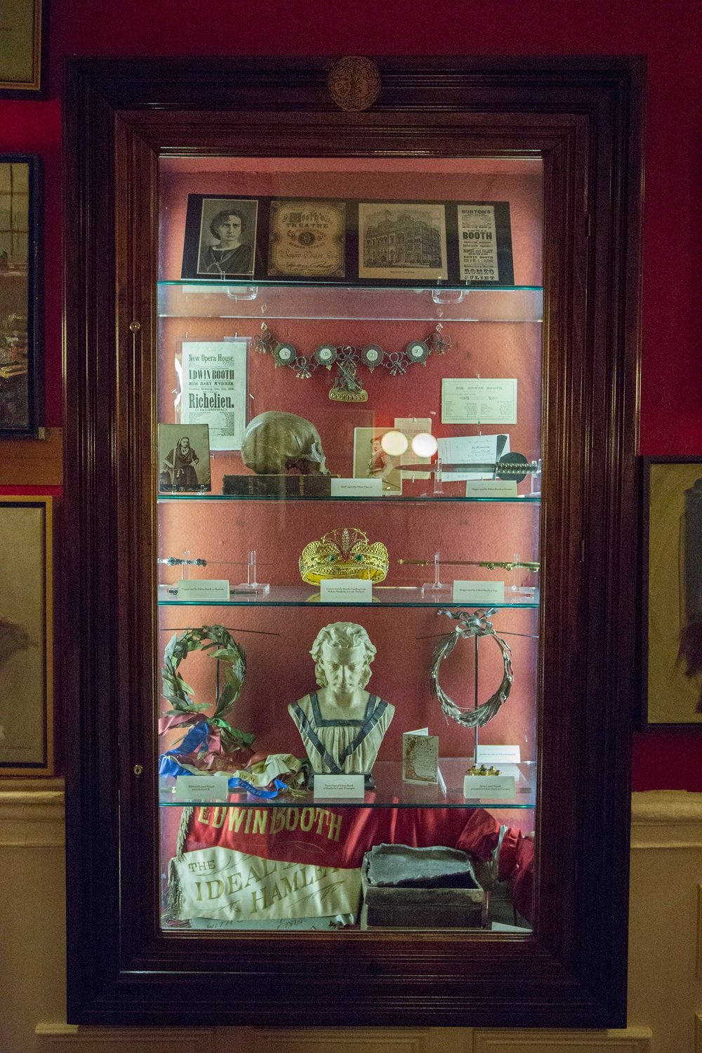 c03d5c4f6.jpeg A collection of theatrical artifacts, just a few of hundreds the Club owns<br>