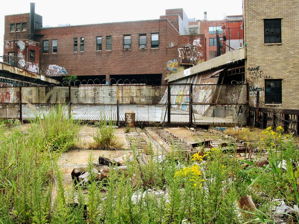 c12e4022c2002c-jpg.jpeg Spring 2002: this was down near the south end of the line near Gansevoort Street. This area was particularly overgrown and filled with broken glass and garbage. (Jake Dobkin)
