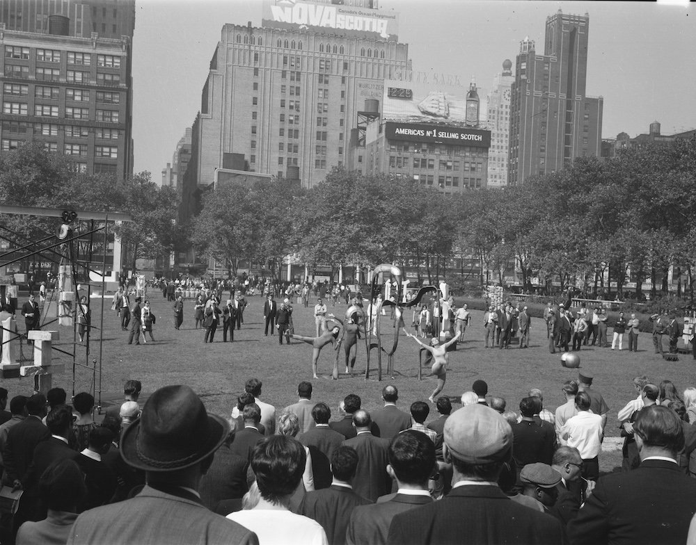 c38621dff6sculpture-in-environment_bryant_10-3-67-jpg.jpeg Sculpture in Environment Opening, 1967, Bryant Park, Manhattan, NYC Parks Photo Archive<br/>