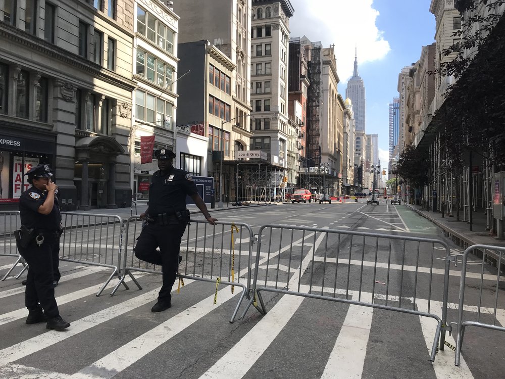 On Fifth Avenue, looking north (Jen Chung / Gothamist)