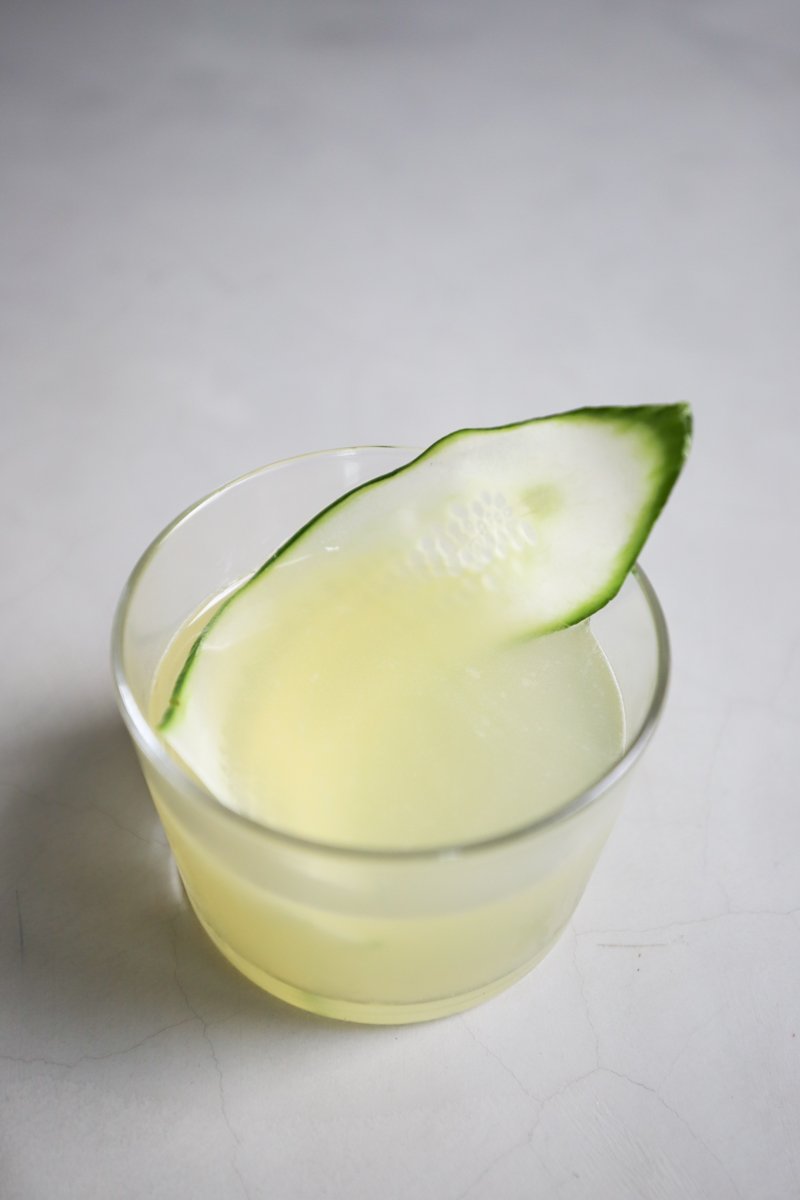 Sekanjabin Martini: Hendricks gin, sekanjabin (Iranian minty syrup), cucumber, lime<br/>