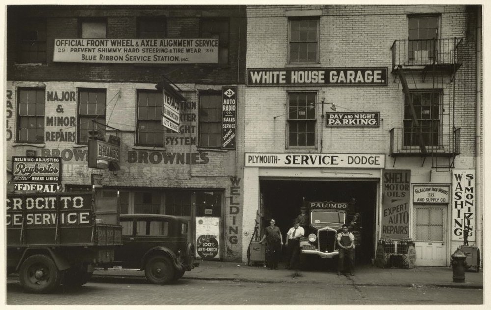 White House Garage, New York, about 1934