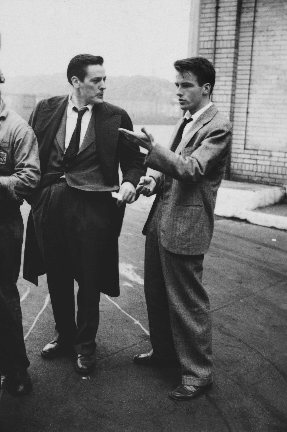ce02d49ebx2011_4_12164_020e-jpg.jpeg Stanley Kubrick, Montgomery Clift with fellow actor Kevin McCarthy from Montgomery Clift: Glamour Boy in Baggy Pants, 1949