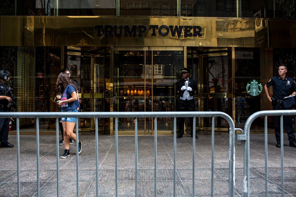 cff341a9f081117trumptowerbarricades-4-jpg.jpeg Trump Tower from the sidewalk on Friday, August 11, 2017<br>