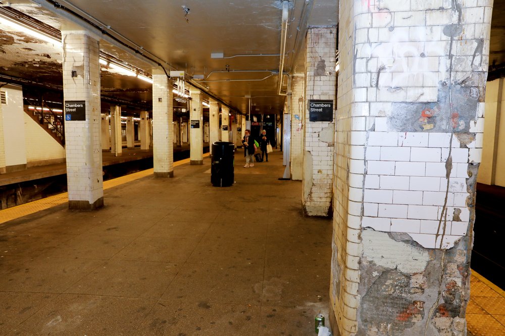 The Chambers Street station opened in 1904 as part of the city's first subway line. It's showing its age.