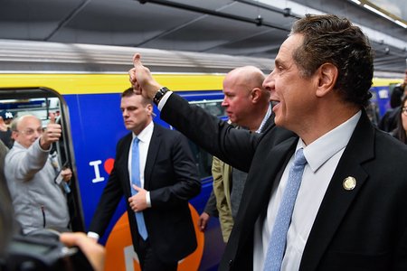 Governor Cuomo attends the opening of the Second Avenue Subway on December 31st, 2016