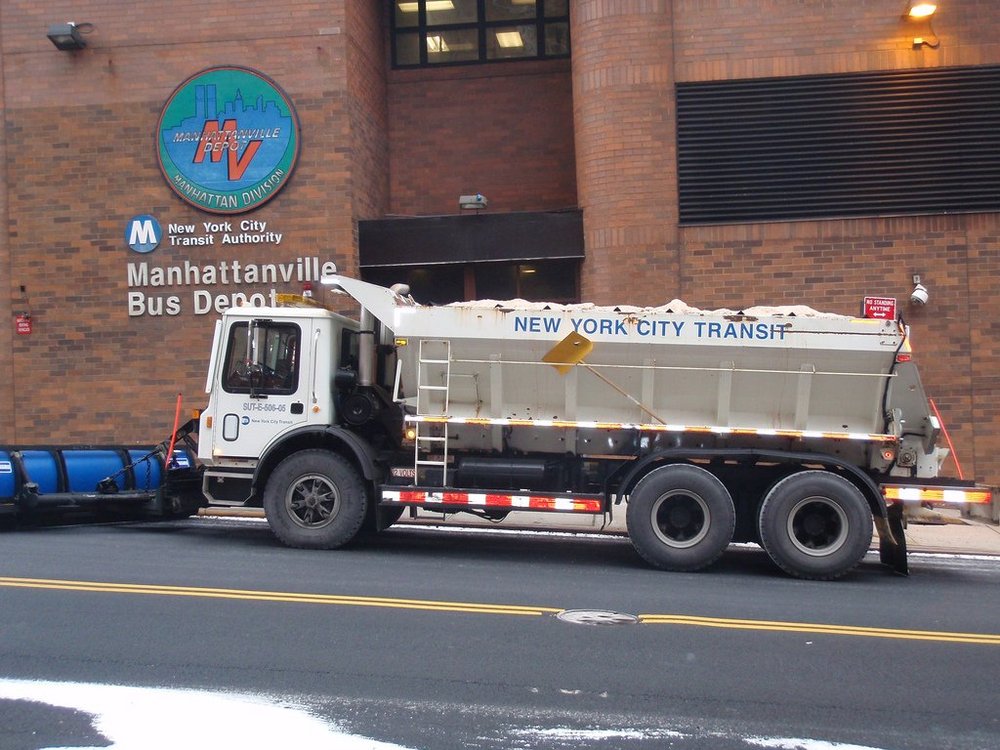 d3f93cf95.jpeg Snow-fighter equipment at-the-ready at Manhattanville Bus Depot in Upper Manhattan<br/>