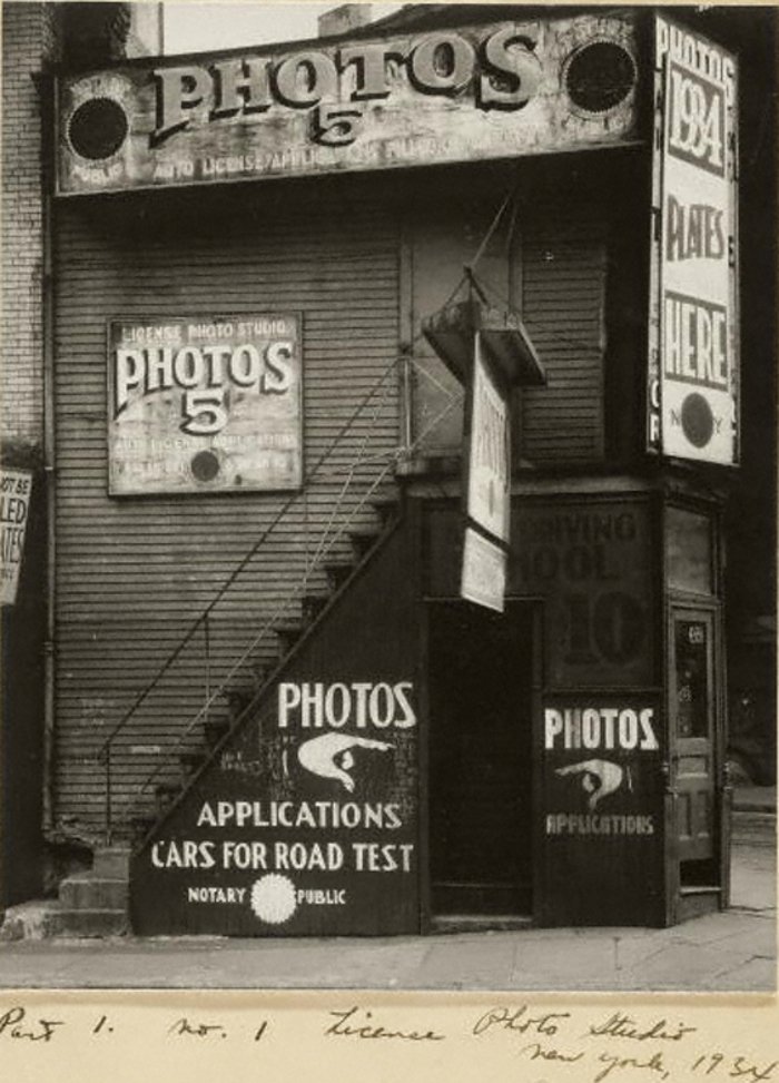 License Photo Studio, New York, 1934